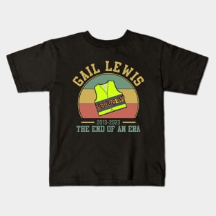 Gail Lewis We Salute You The End Of An Era Signing Off Kids T-Shirt